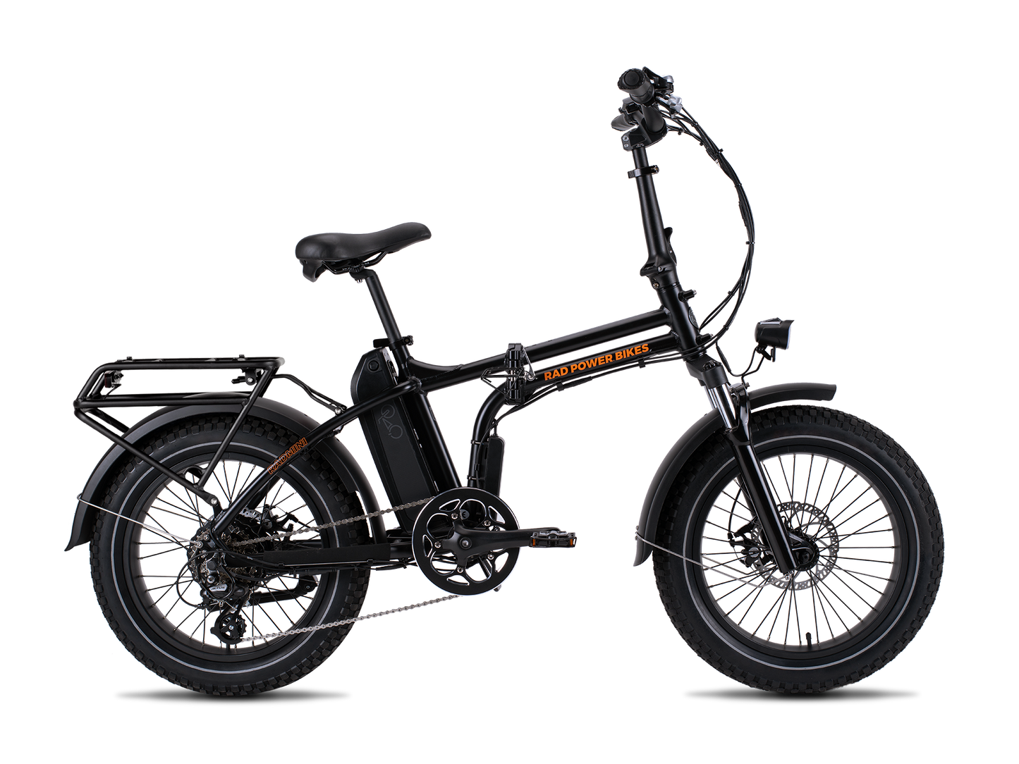 radexpand rear rack on the radmini electric folding fat bike