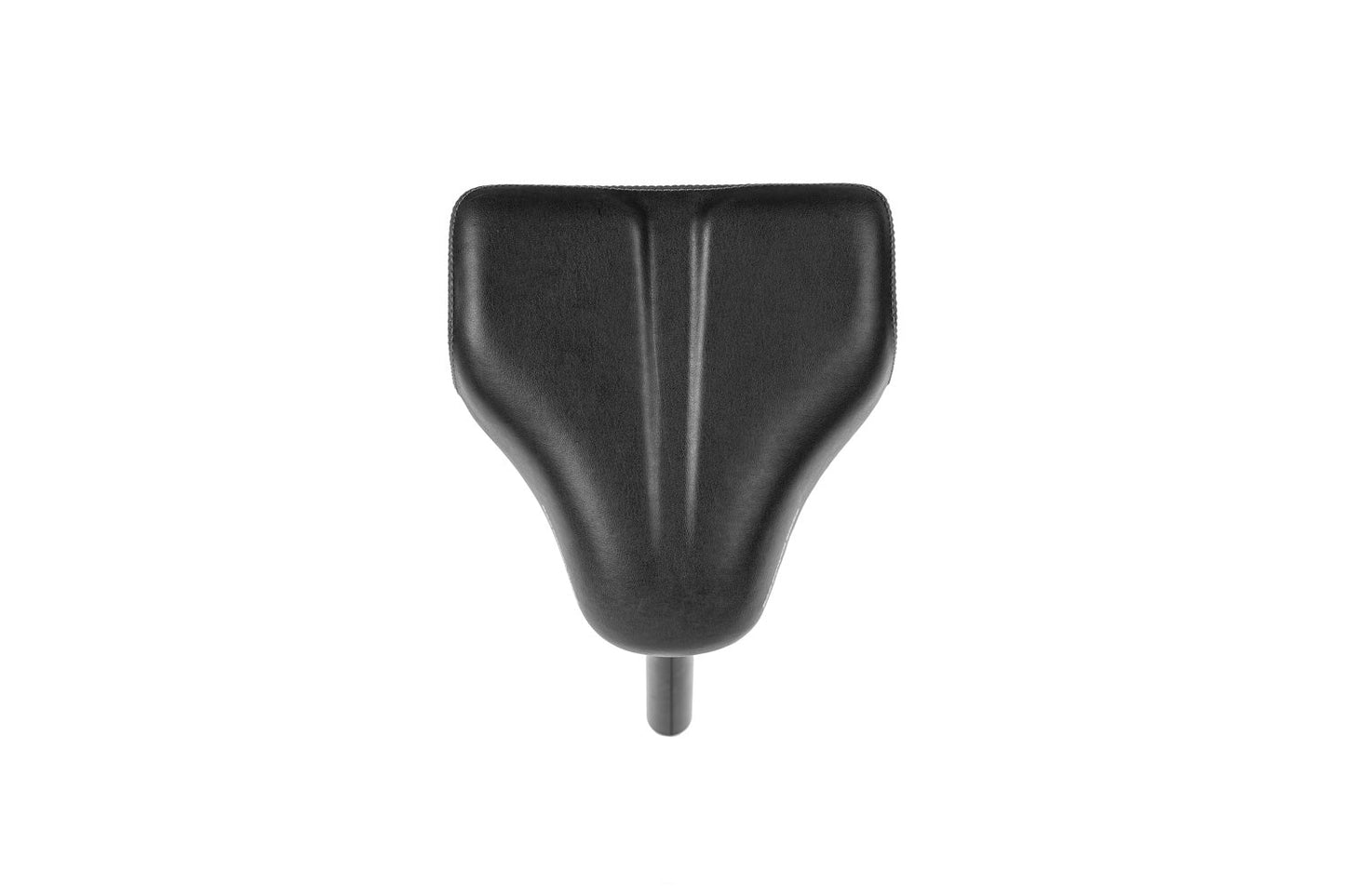 top view of a black ebike seat
