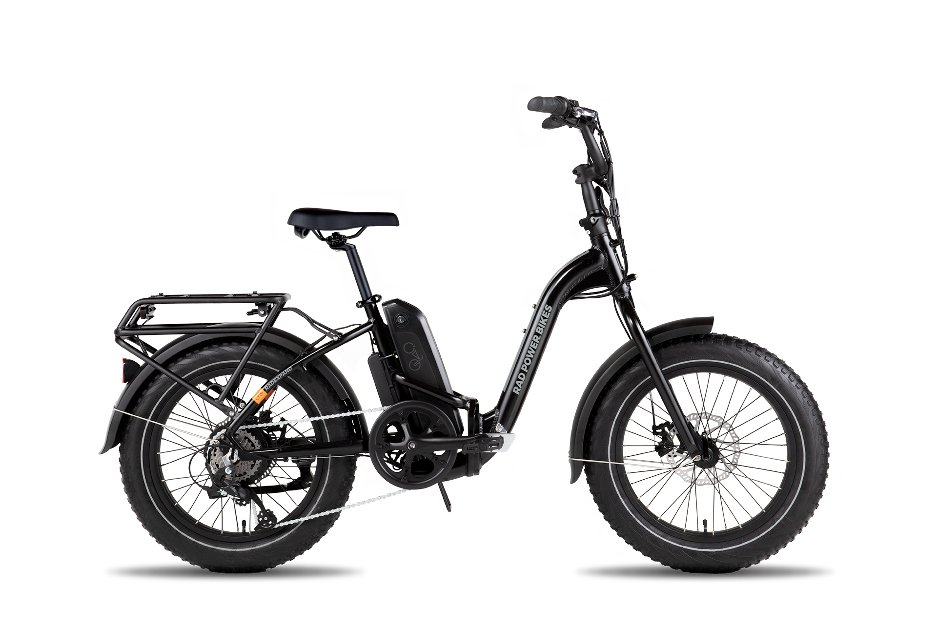 radexpand rear rack on the radexpand electric folding fat bike