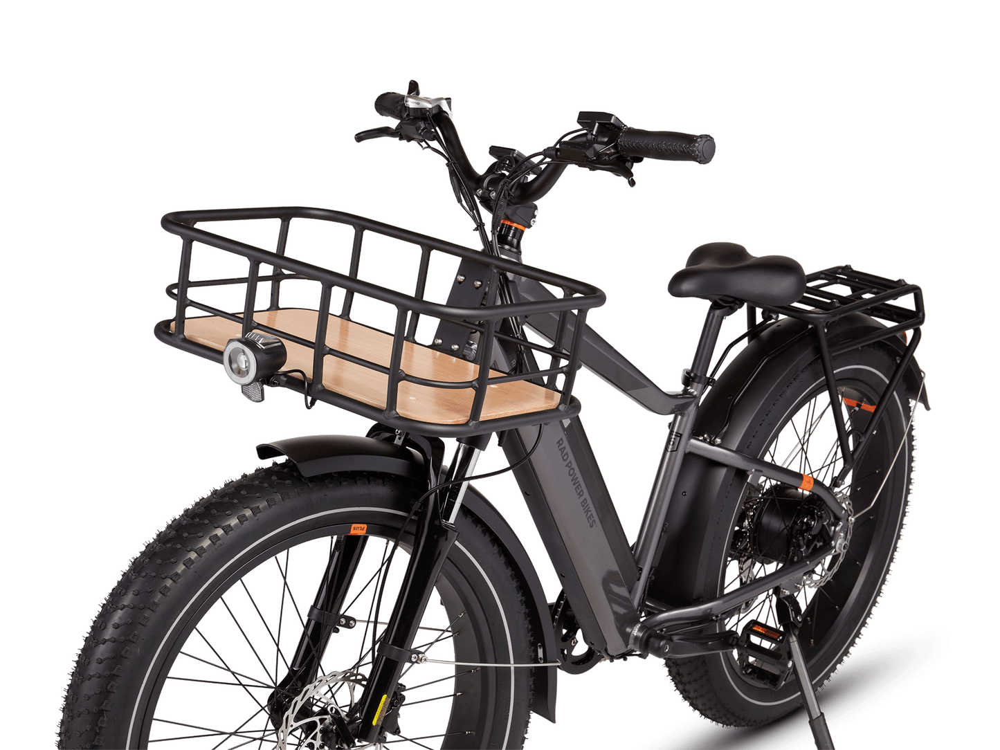 Large Mounted Basket on electric bike