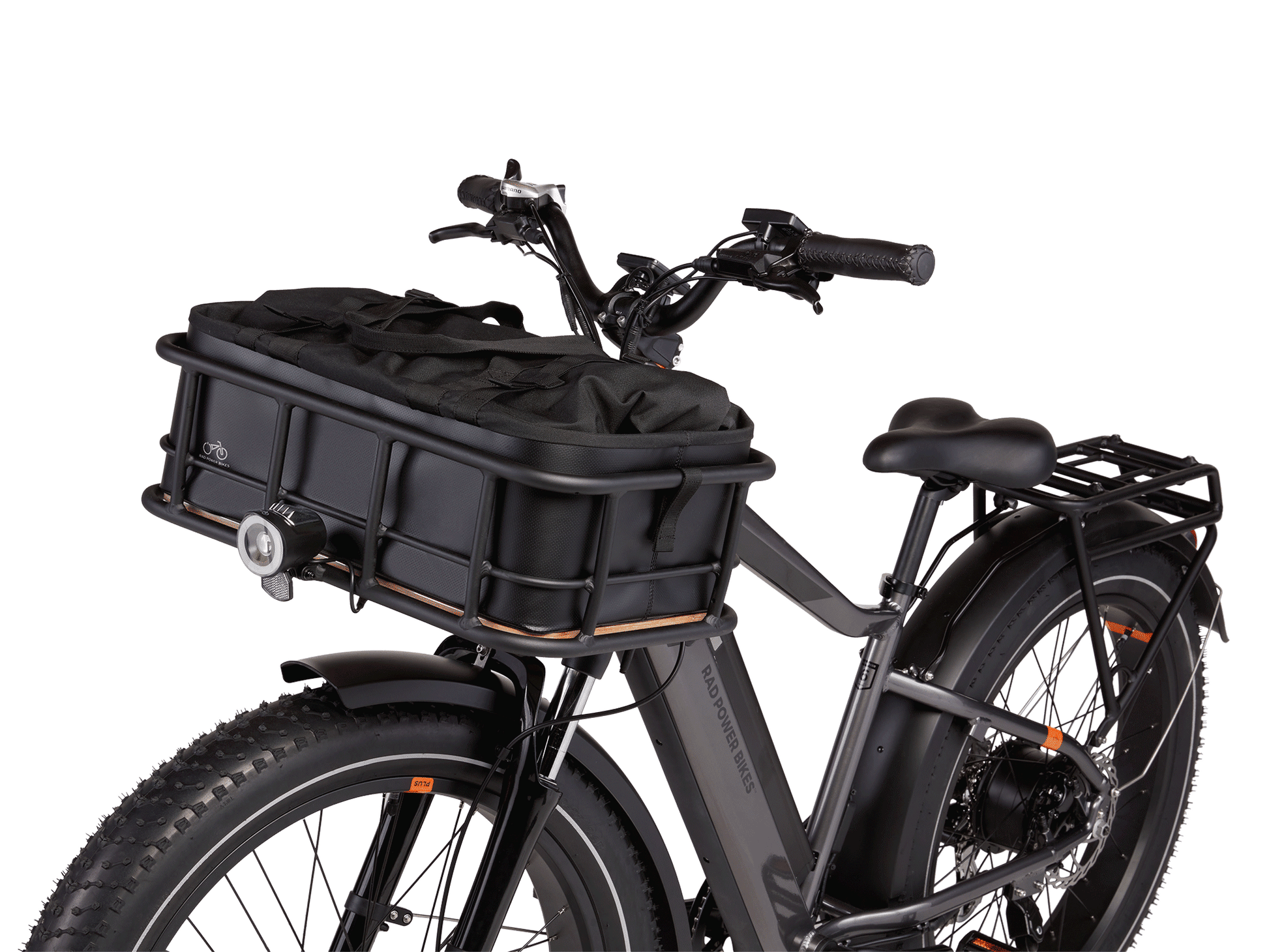 Large Mounted Basket on electric bike