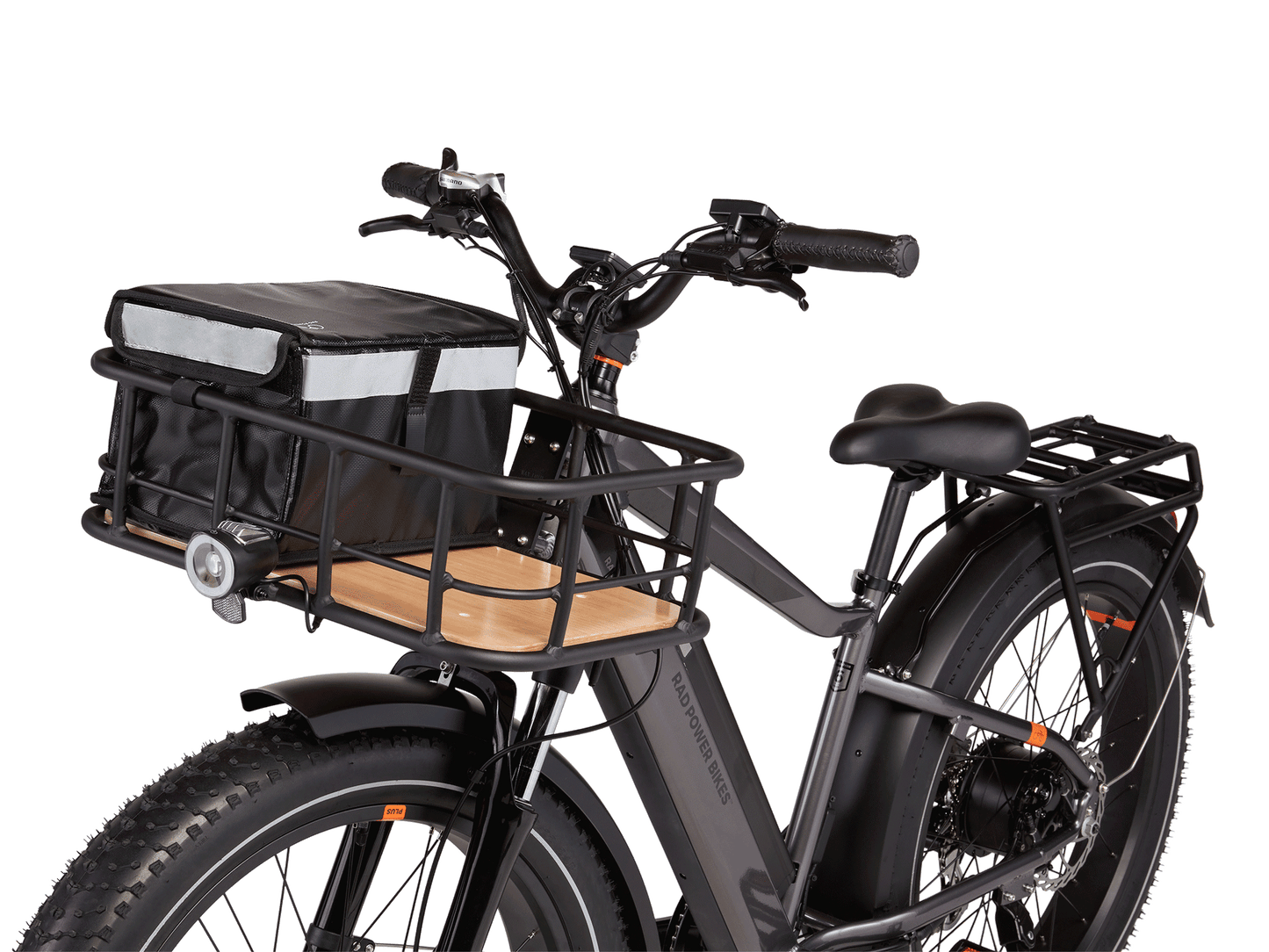 Large Mounted Basket on electric bike