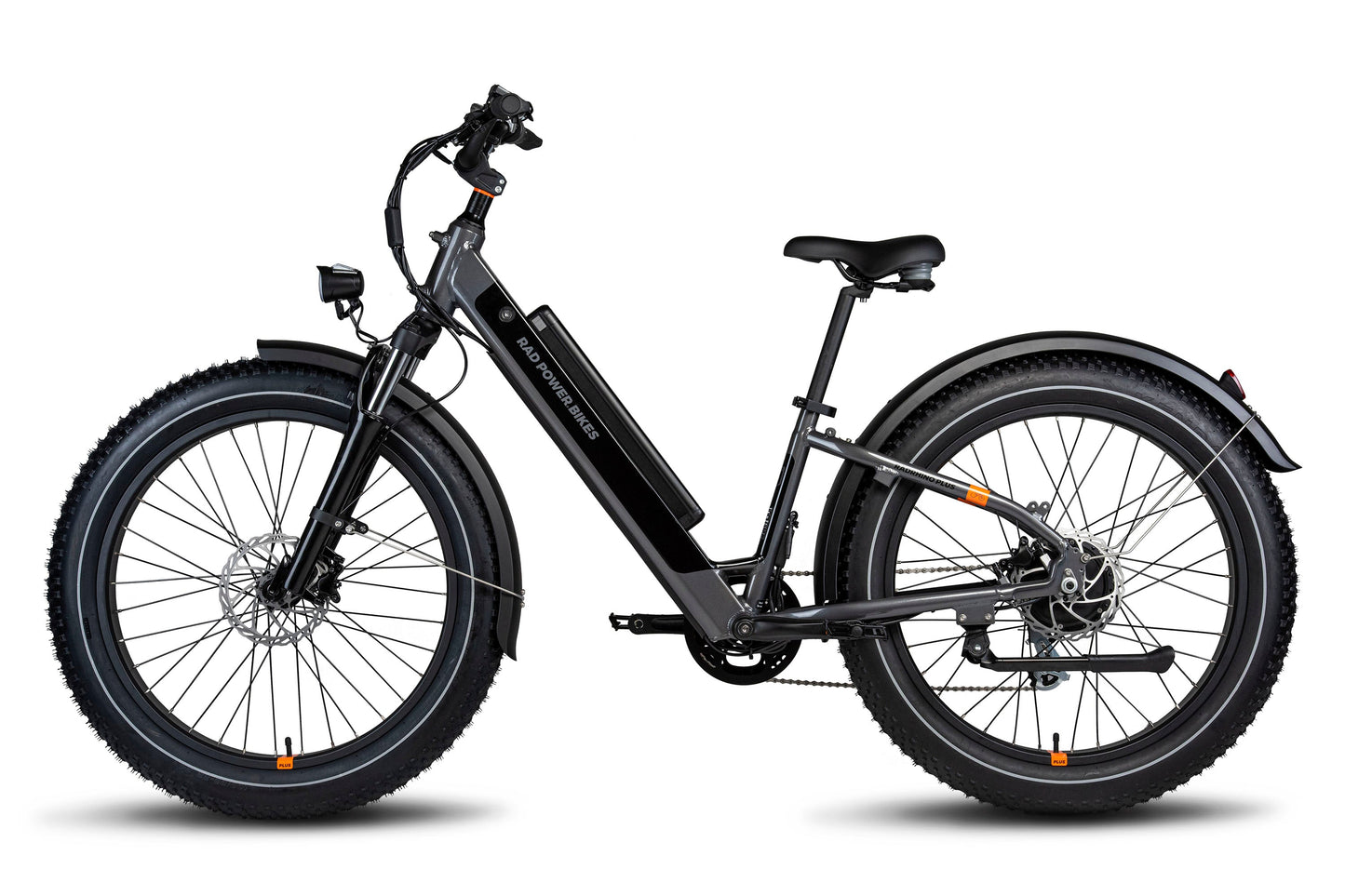 Electric Fat Tire Bike Side View
