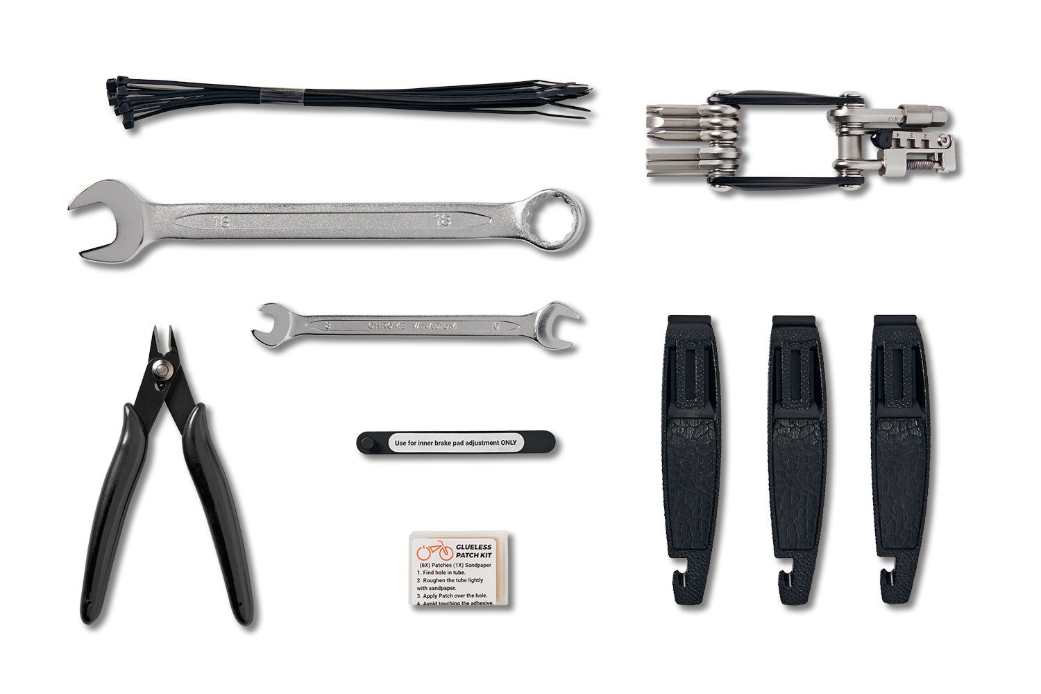Variety of bike tools